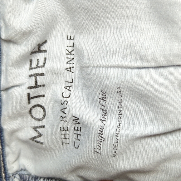 MOTHER Jeans Raw Hem Women's 27 Blue Wash Denim Jeans - Picture 4 of 16